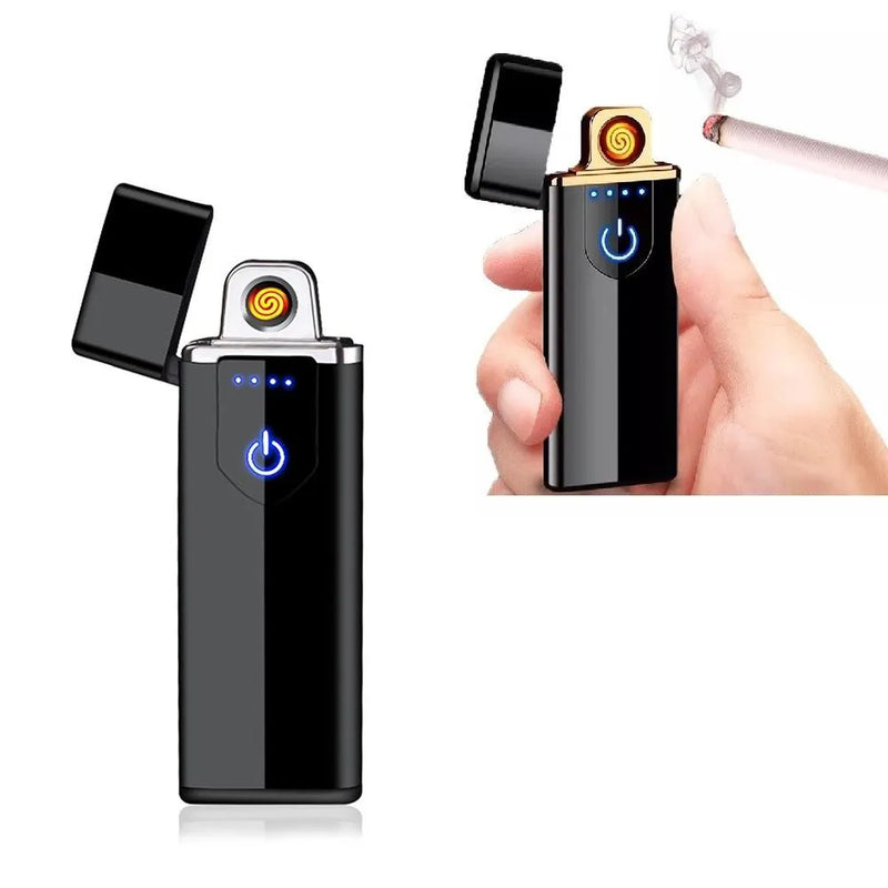 Isqueiro Eletrico Recarregável Usb Premium Eletrônico Luxo