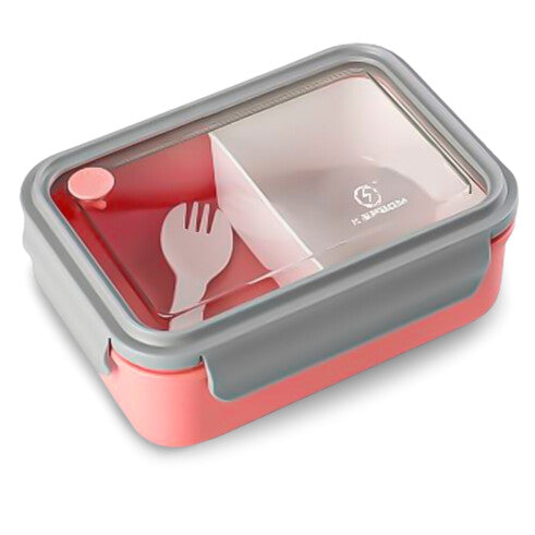 Vasilha de Plastico Tipo Marmita com divisora e Garfo - Kapbom