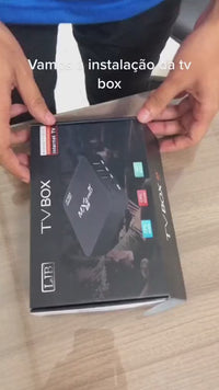 Smart TV Box 4k Android 13 Atualizado Transforma sua Tv comum em Smart - Netflix + Fone de Ouvido