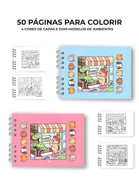 Livro de colorir Bobbie Goods Original - Envio Imediato