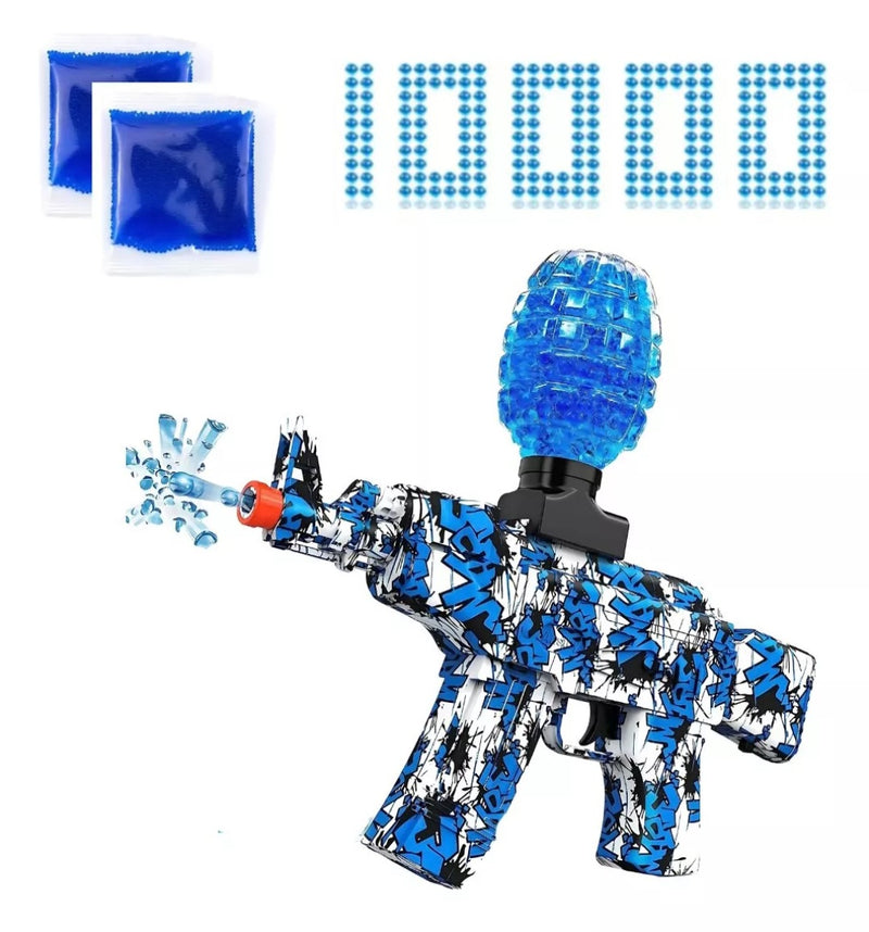 Arma de Bolinha de Gel Ak47 5mil Bolinhas + Brinde