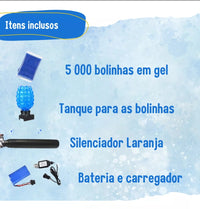 Arma de Bolinha de Gel Ak47 5mil Bolinhas + Brinde